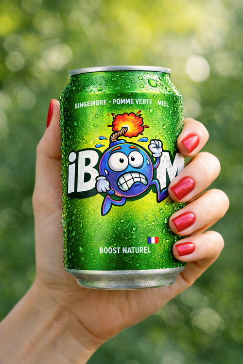 iBOUM – Le boost naturel au gingembre, à la fraîcheur de la pomme verte